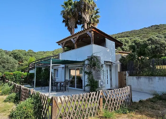 Villa Mini T2 Climatisee, Vue Mer, Cosy & Moderne