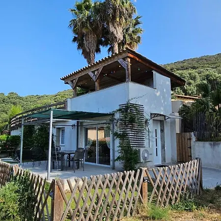 Villa Mini T2 Climatisee, Vue Mer, Cosy & Moderne