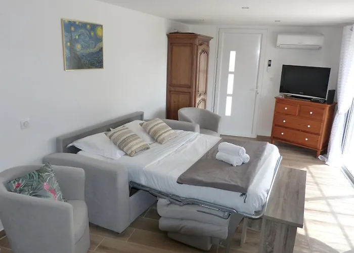 Mini T2 Climatisee, Vue Mer, Cosy & Moderne Villa Olmeto (Corsica)