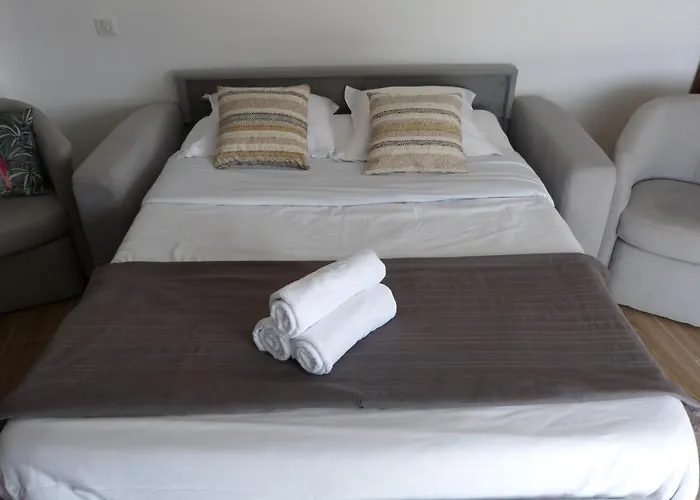 Villa Mini T2 Climatisee, Vue Mer, Cosy & Moderne